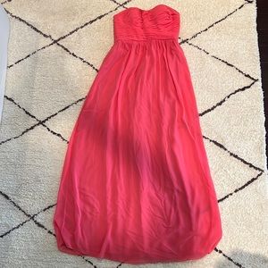 Donna Morgan silk chiffon sweetheart gown